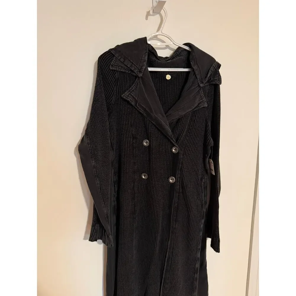 Free People Landon Jacket in Black, NWT, Size L
